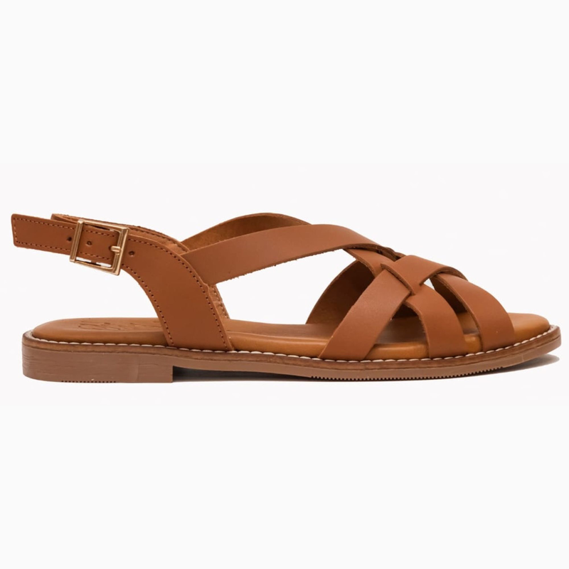 Brown sandal - all leather, handmade in spain - anatomic-null