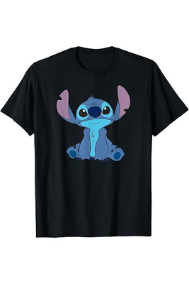 T shirt 100% cotton style stich002, Black, medium