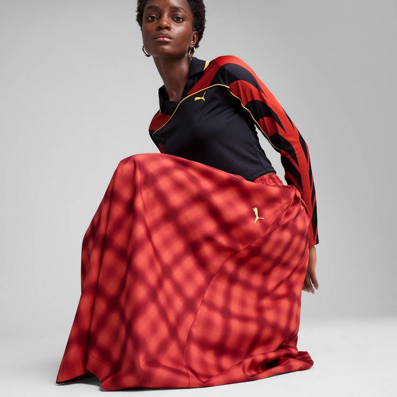 Product image: Wardrobe essentials road to unity woven midi aop pleated skirt-null