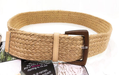 Straw belt natural, Beige Nude, medium