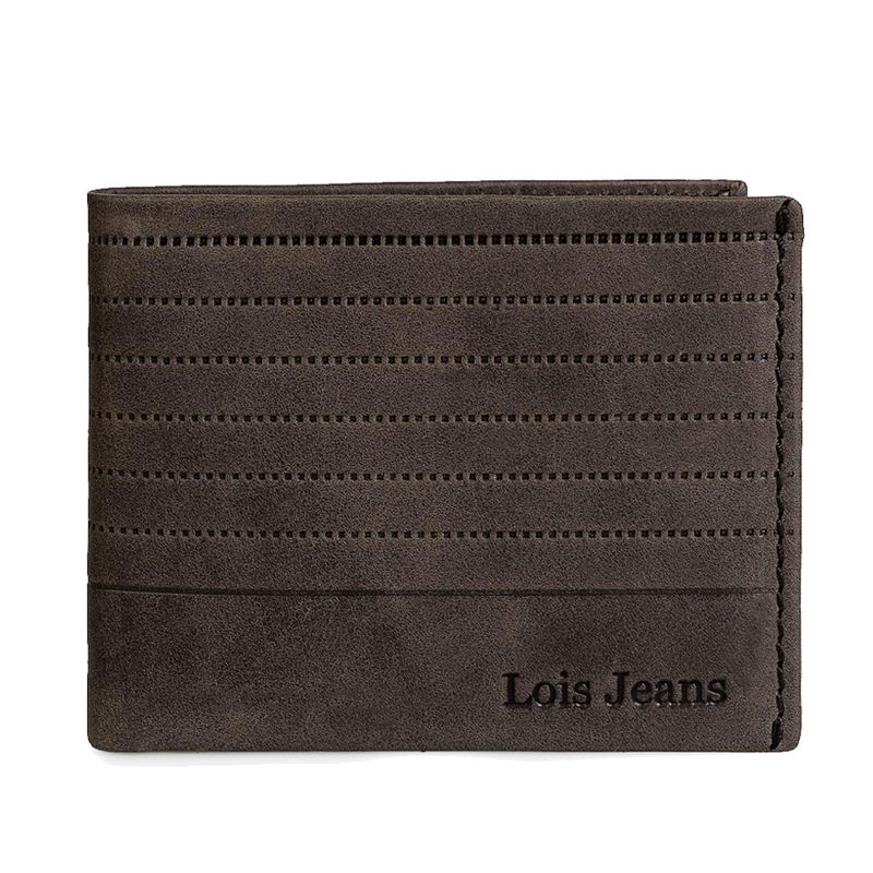 Product image: Πορτοφόλι ανδρικό δερμάτινο lois 202207-02 καφέ-null