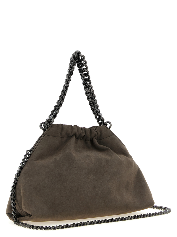 Gray polyamide crossbody bag-null