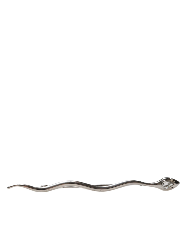 Silver brass crystal spilla serpente mens brooch pin-null
