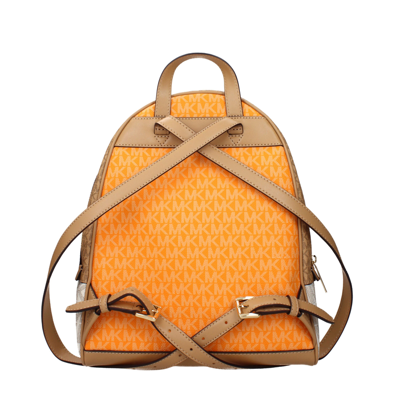 Beige fabric backpack-null