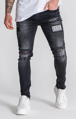 Gianni kavanagh barcode jeans, Black, medium