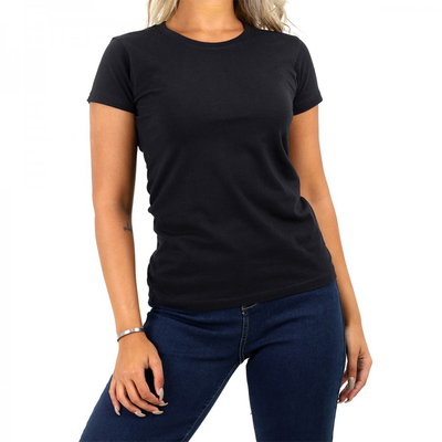 Slim fit t-shirt with spandex #3025, Black, medium