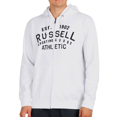 Authentic through graphic hoodie, White, medium