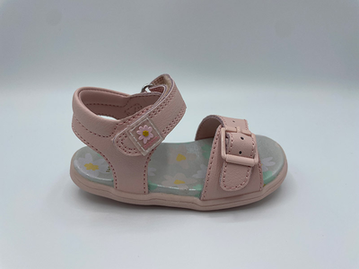 Babaya leather pink infant sandals pp24105302, Pink, medium