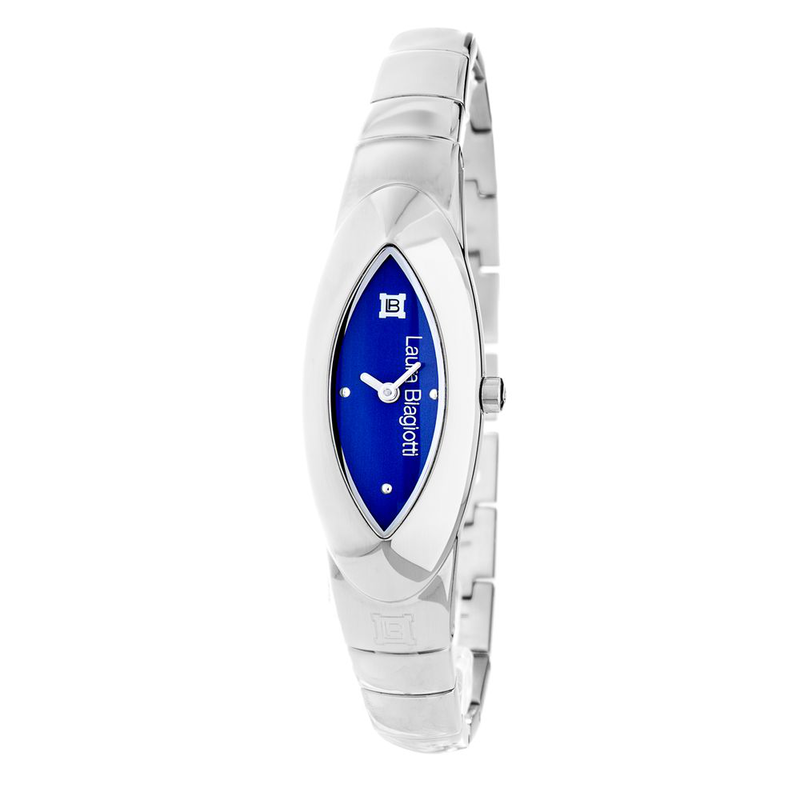 Gray stainless steel bracelet watch-null
