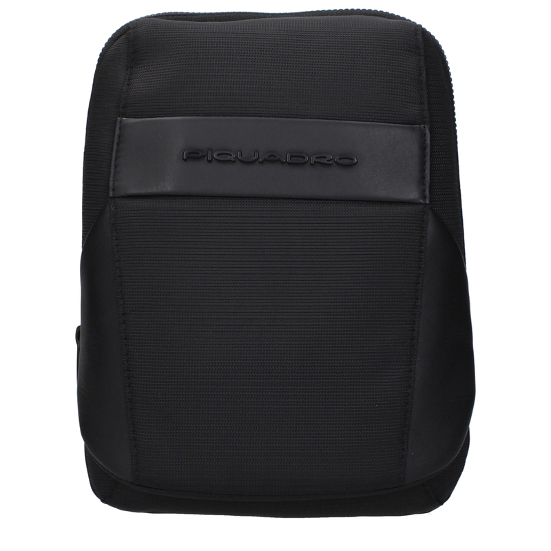 Black fabric crossbody bag-null