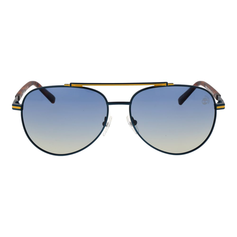 Blue metal sunglasses-null