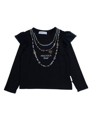 Top  le trone noir girl, Black, medium