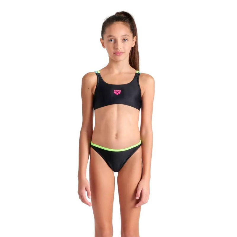 Girl's two pieces swimsuit solid image number null