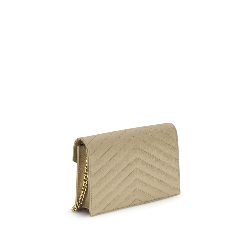 Beige calf leather bos taurus shoulder bag-null