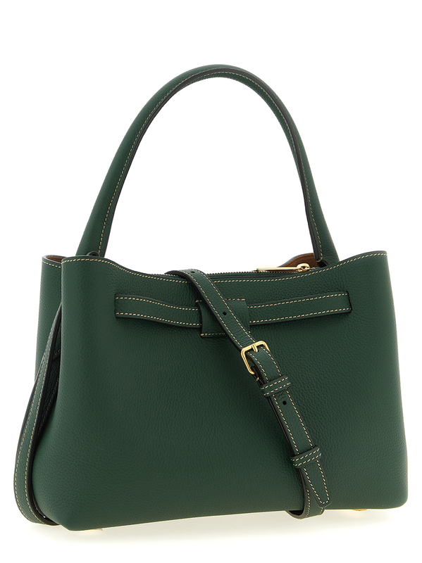 Bicolor calfskin handbag-null