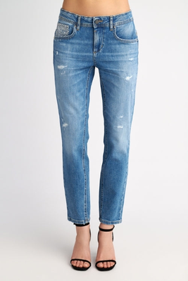 Estell denim trousers, Denim, medium
