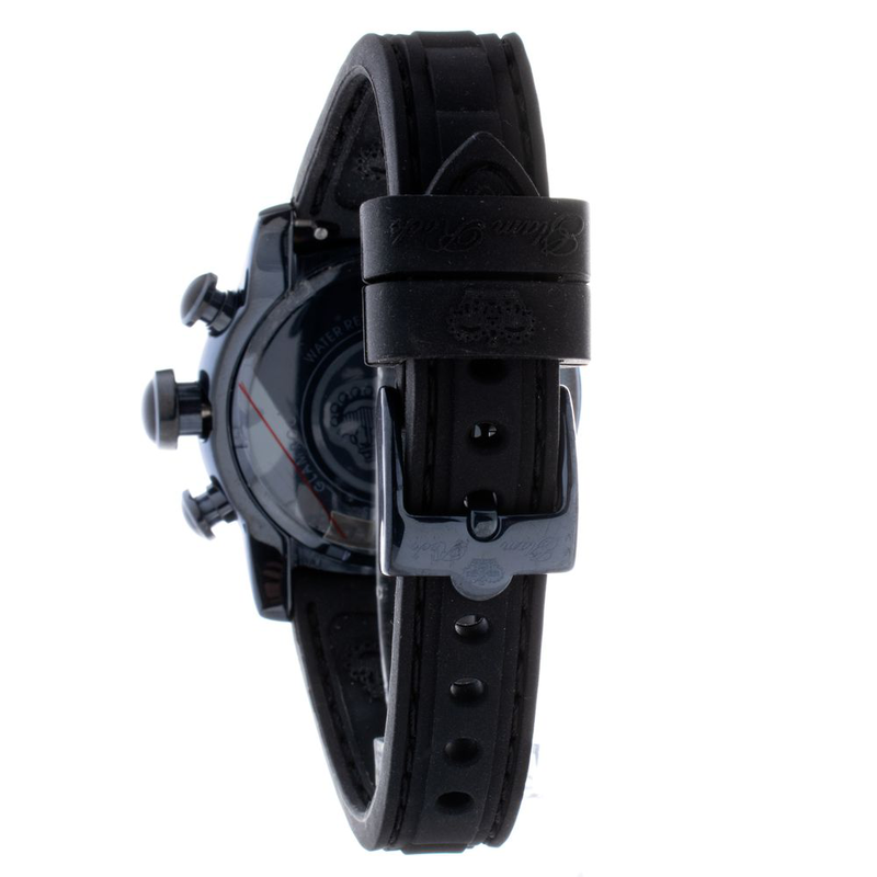 Black synthetic sport watch-null