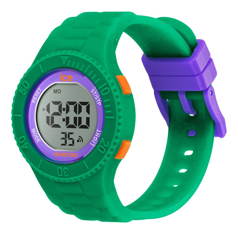 Bicolor synthetic digital watch-null