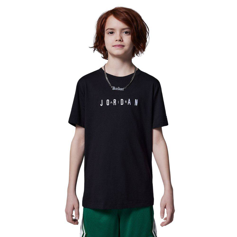 Boys mj wordmark emb crew-null