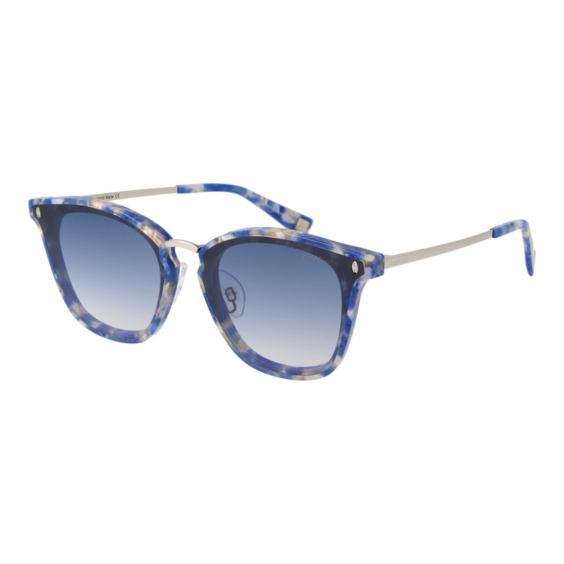 Blue metal sunglasses-null