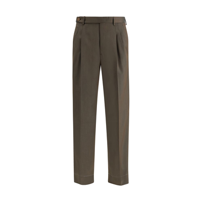 Bicolor wool oves aries casual pants, Bicolor, medium