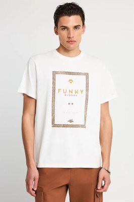 T-shirt km with print - funky buddha, Anthracite, medium