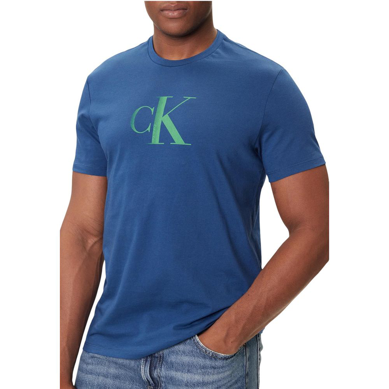 Blue cotton t-shirt-null