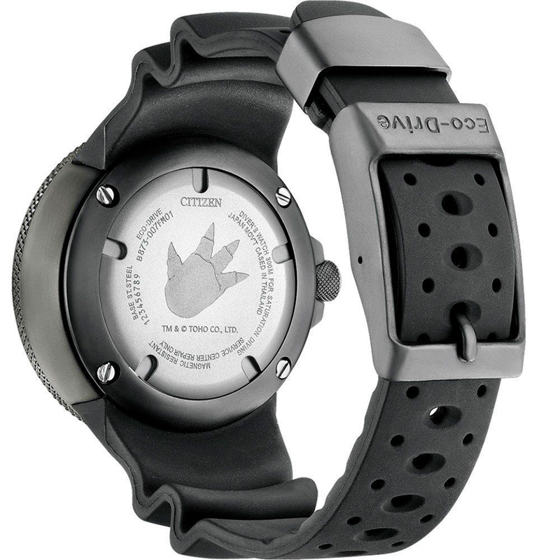 Black rubber sport watch-null