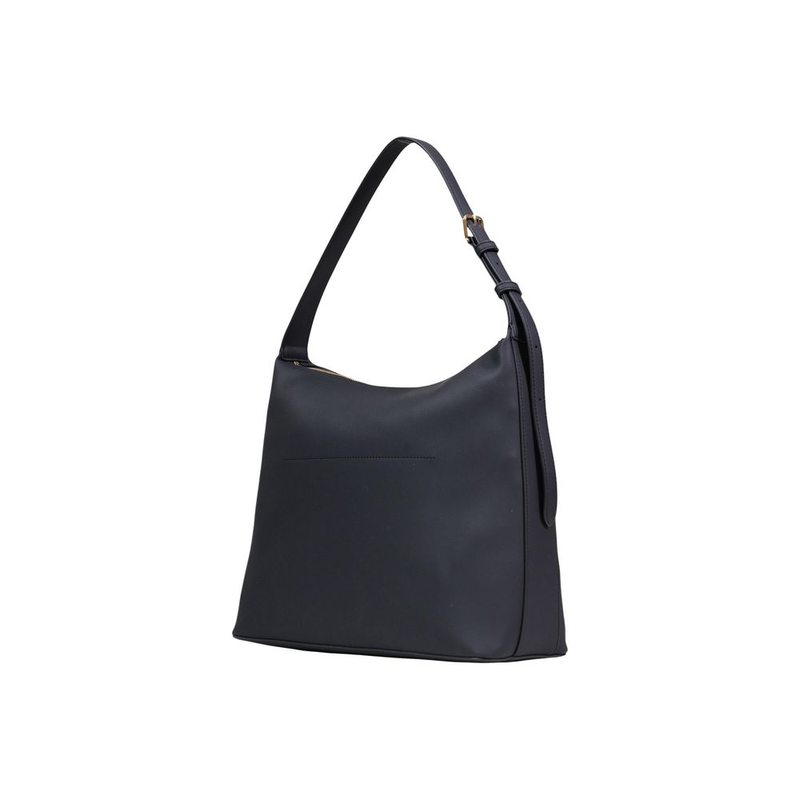 Black polyethylene handbag-null