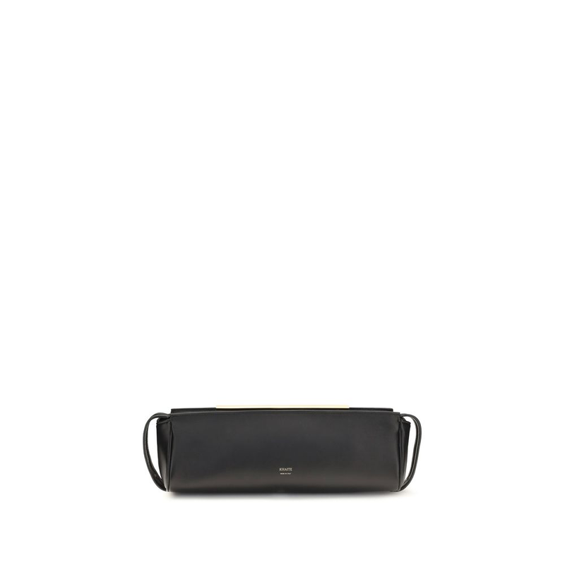 Black calf leather bos taurus clutch bag-null