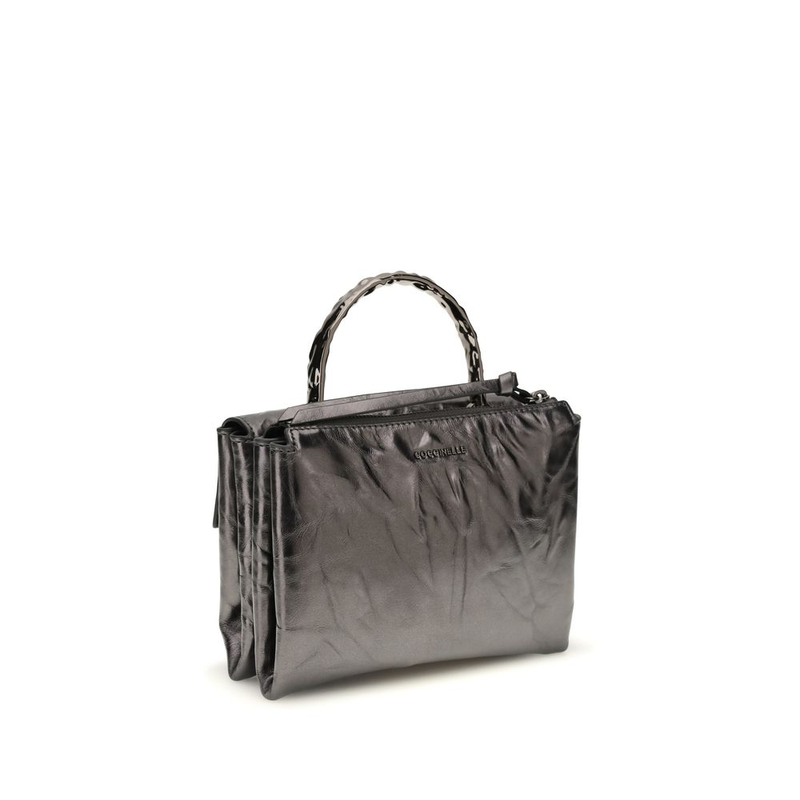 Black calf leather bos taurus handbag-null