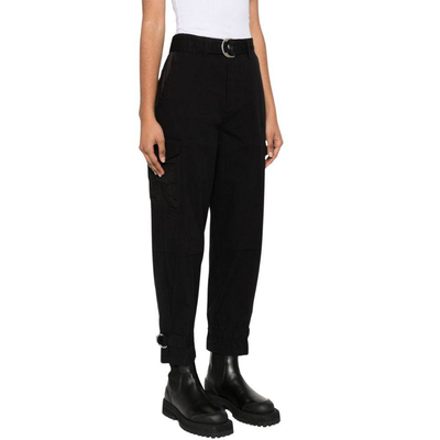 Dkny long mix media cargo pant, Black, medium