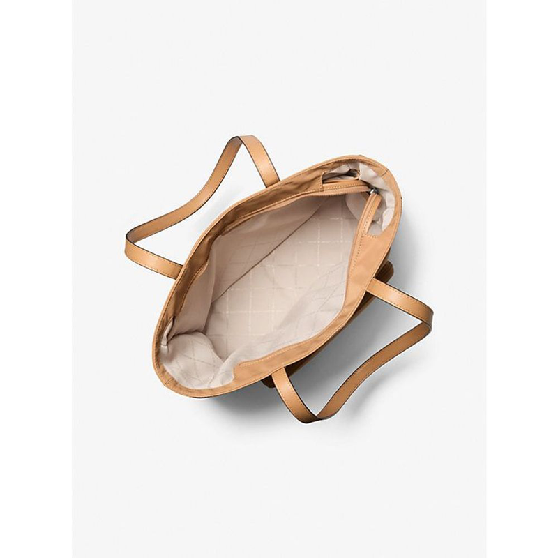 Brown nylon tote bag-null