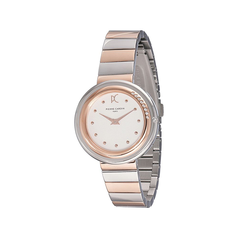 Multicolor stainless steel dress watch-null