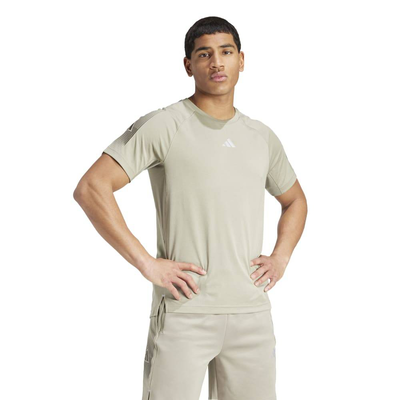 Gym+ bolt logo t-shirt, Silver, medium