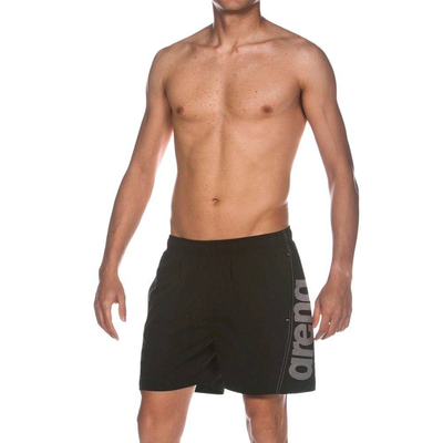 Fundamentals logo boxer mens, Black / White, medium