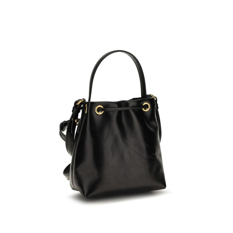 Black calf leather bos taurus backet bag-null