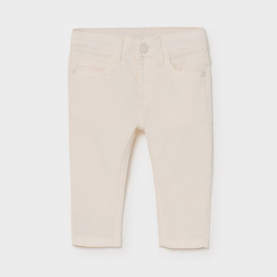 Παντελονι καπαρτινε slim fit, Cream, medium