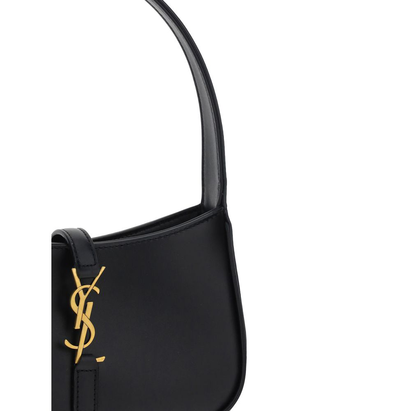 Black calf leather bos taurus shoulder bag-null
