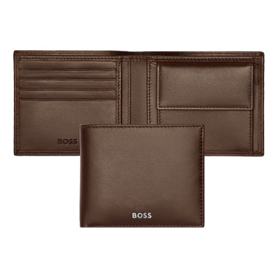 Boss coins purse classic smooth brown, , medium