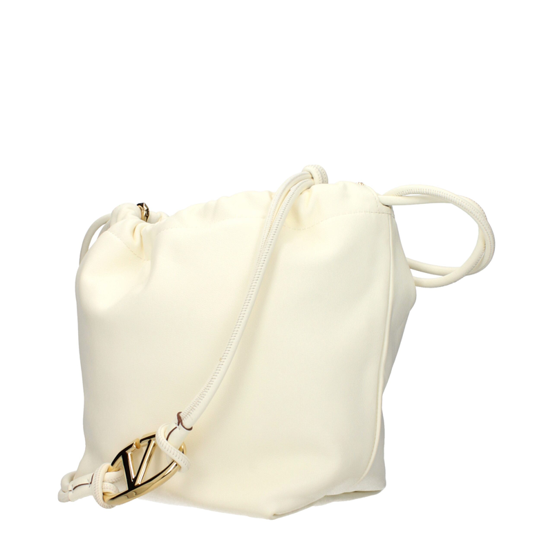 Beige leather shoulder bag-null