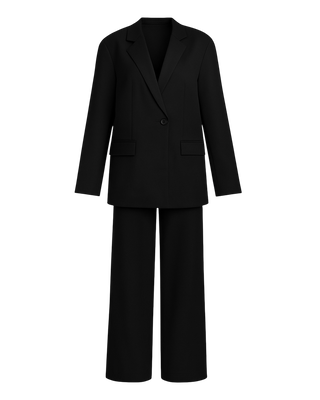 Black tailored suit, , medium