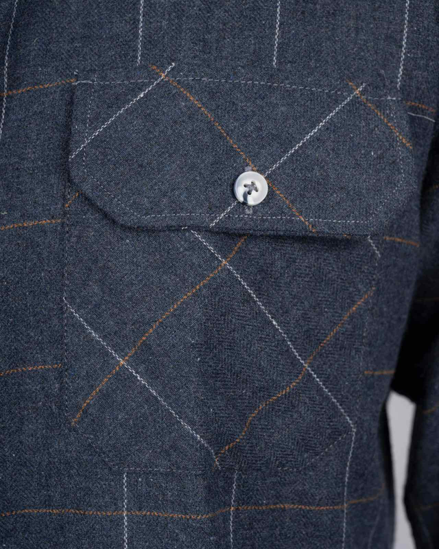 Blue Slim Fit Dezign Shirt-null