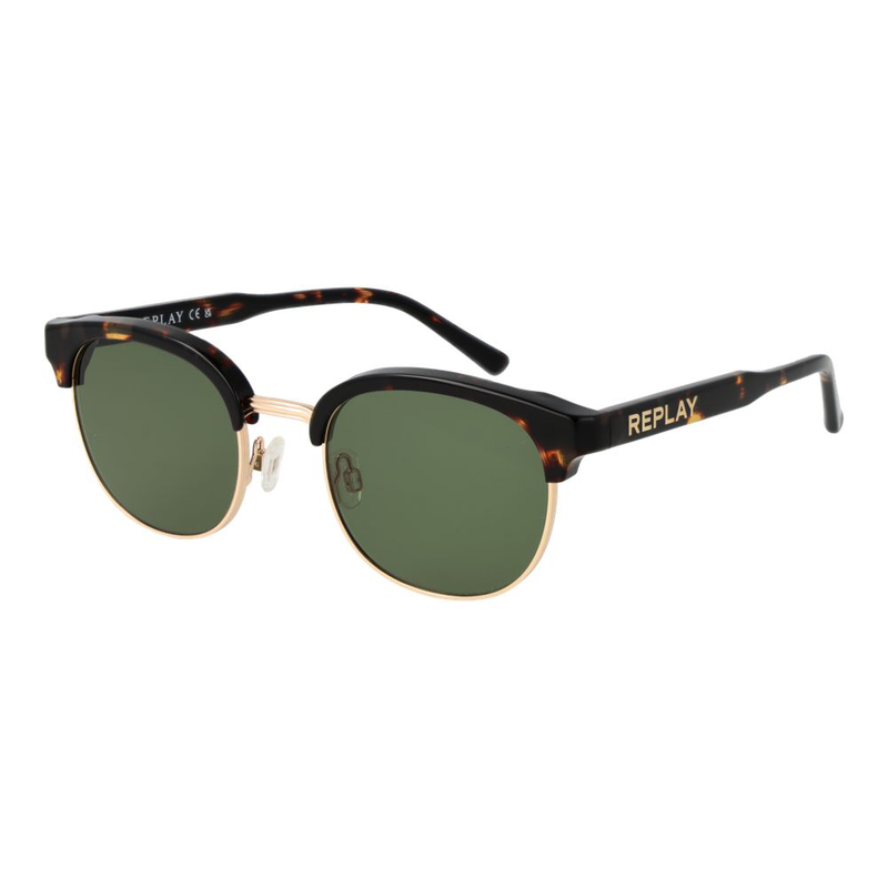 Brown metal sunglasses-null