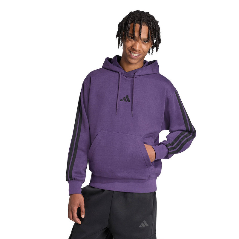 Adidas men 3-stripes fleece hoodie-null