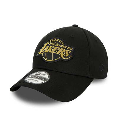 New era metallic badge 9forty loslak  blkmtg, Black/white-dk Smoke Grey, medium