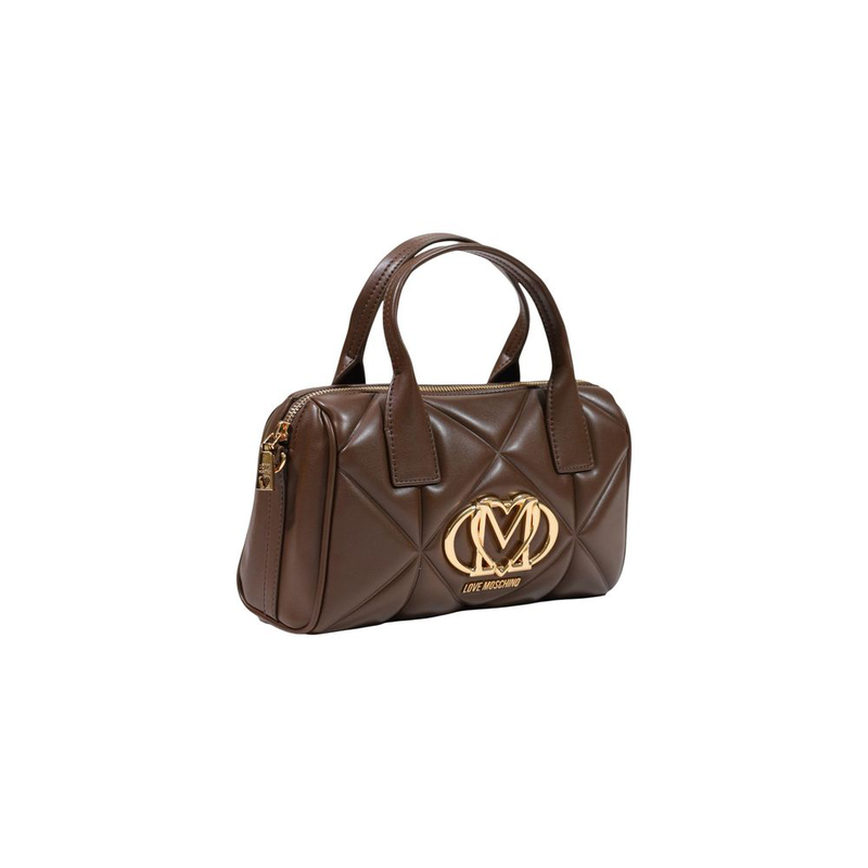 Brown polyethylene handbag-null