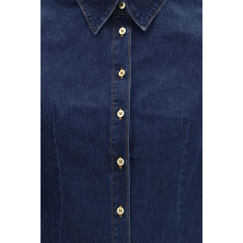 Blue denim shirt-null