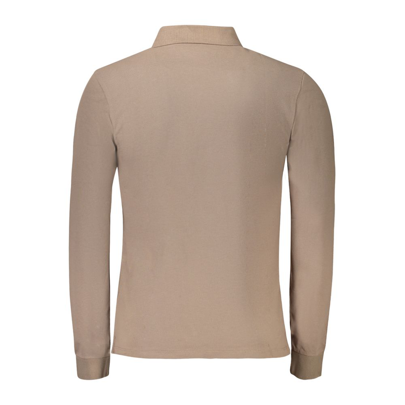 Marrone cotton men polo shirt-null