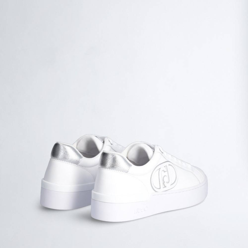 Silvia 93 - leather sneakers with maxi logo-null